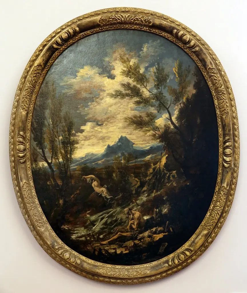 Landscape with saint Anthony the Great