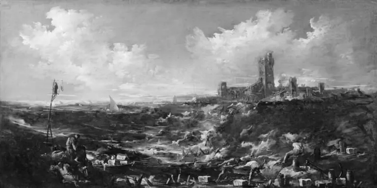 The Monks' Prayer by the Sea, by Alessandro Magnasco