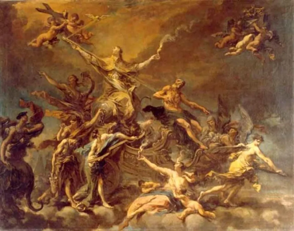 Triumful credinței, by Alessandro Magnasco, unspecified, 1750
