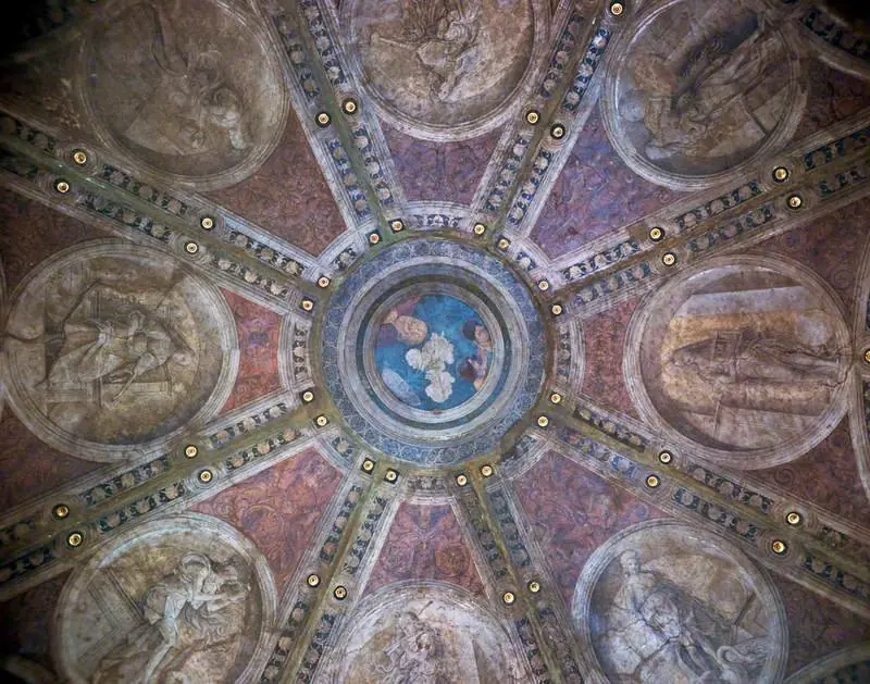 Ceiling from the Casa Maffi, Via Belvedere, Cremona (detail), by Alessandro Pampurino