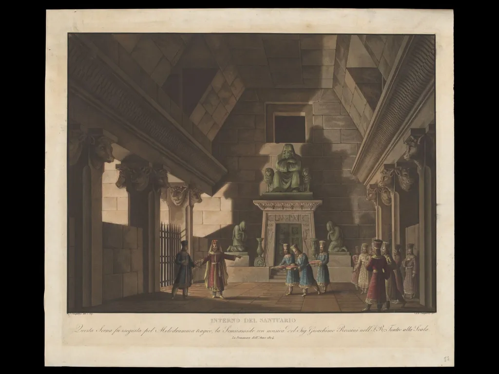H Beard Print Collection, by Alessandro Sanquirico, 1824