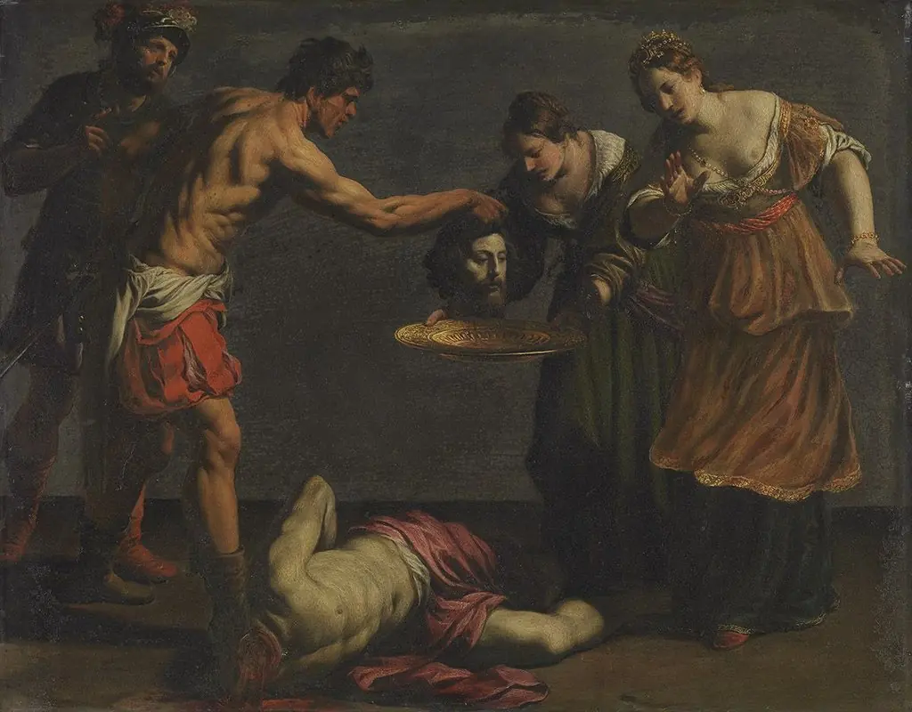 Salome empfängt das Haupt Johannes des Täufers