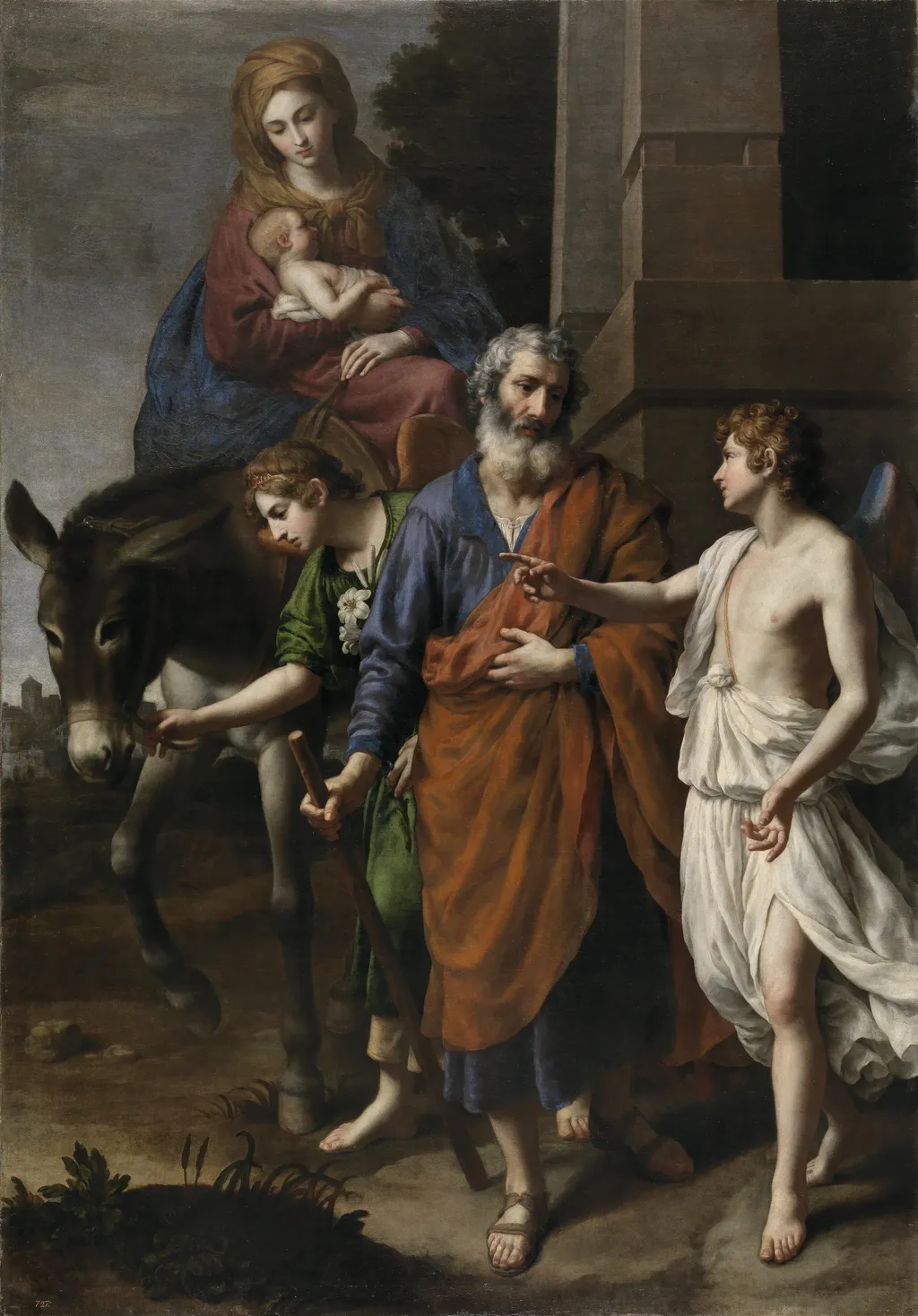 The flight into Egypt, by Alessandro Turchi, oil, 1630