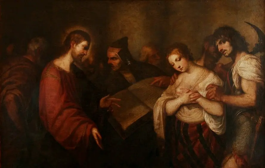 Christ and the Woman Taken in Adultery, by Alessandro Varotari