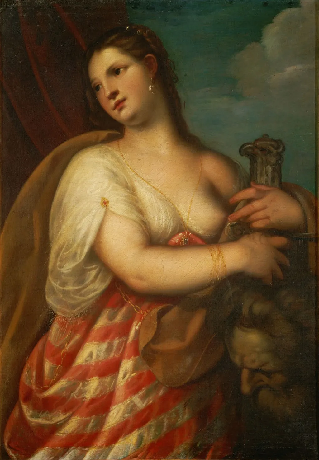 Judith with the head of Holofernes, by Alessandro Varotari, oil, 1636