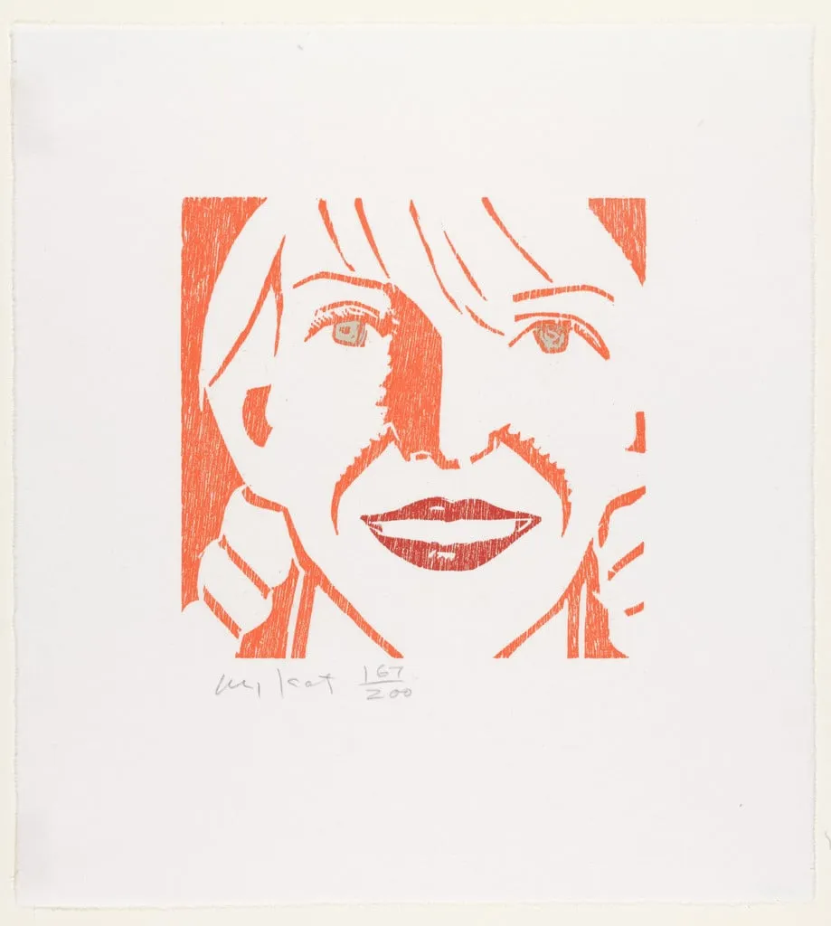 Untitled, by Alex Katz, ink, 1994