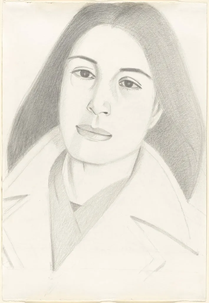 Untitled, by Alex Katz, graphite, 1976