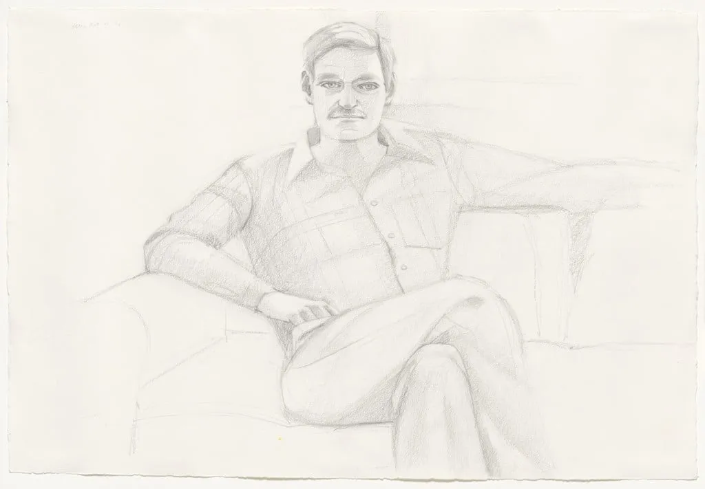 Untitled, by Alex Katz, graphite, 1976