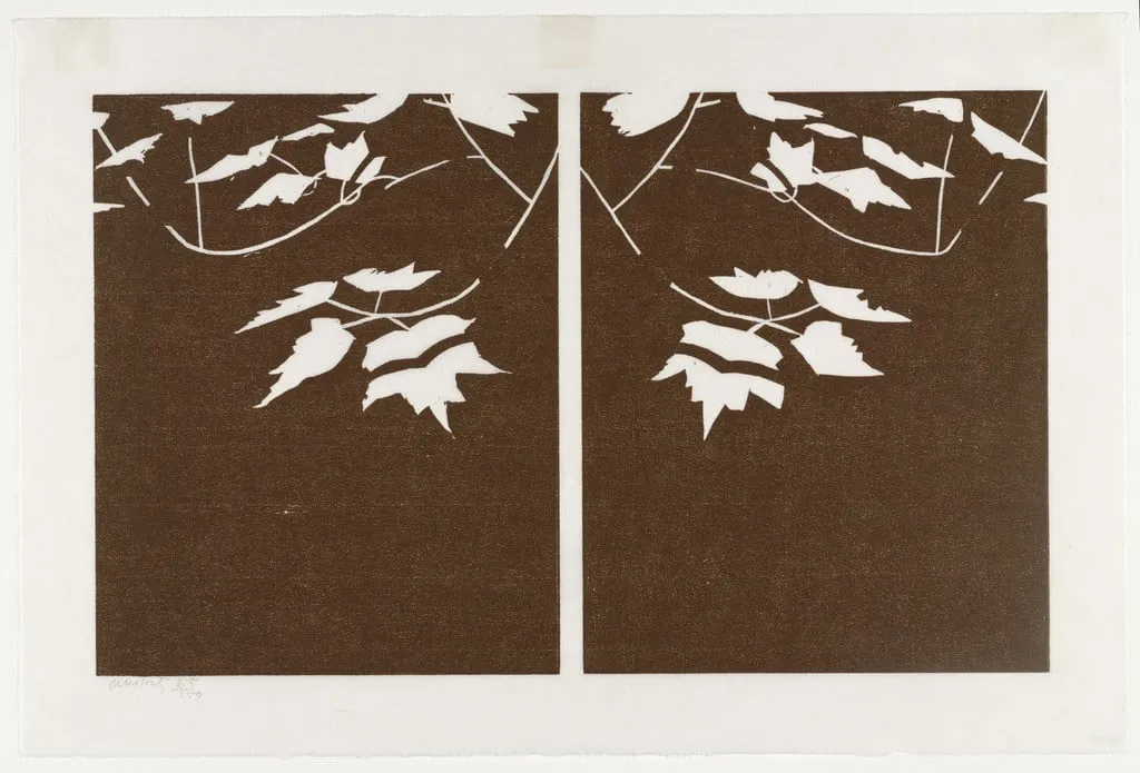 Untitled, by Alex Katz, ink, 1989