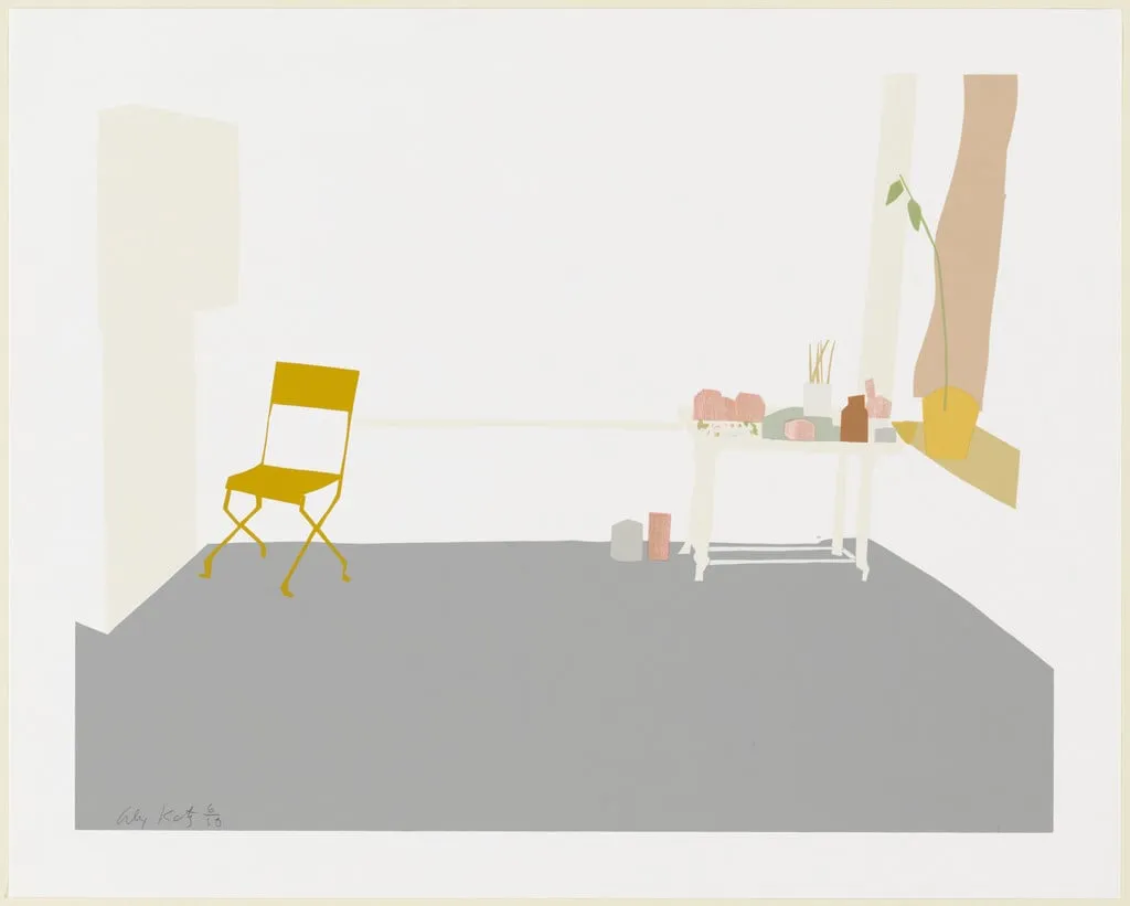 Untitled, by Alex Katz, ink, 1968