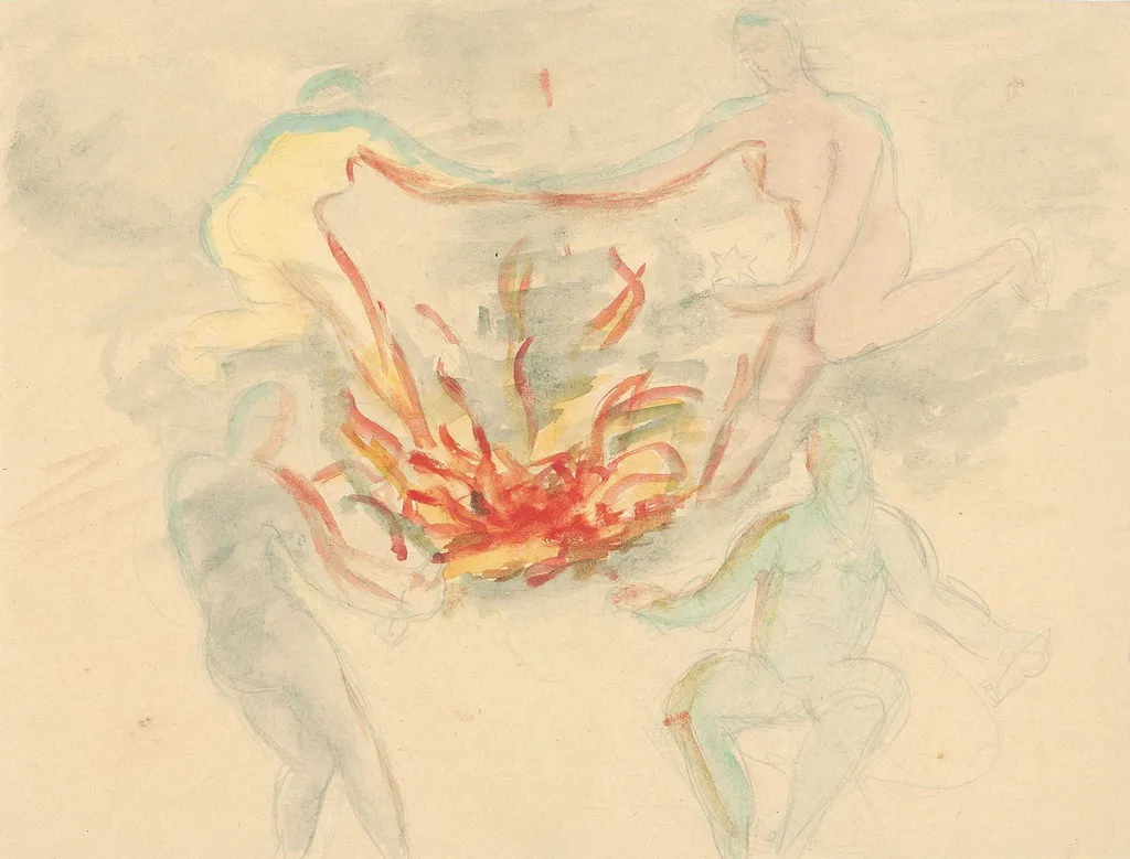 Γύρω από τη φωτιά, by Alex Mylona, 1947