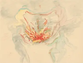 Γύρω από τη φωτιά, by Alex Mylona, 1947