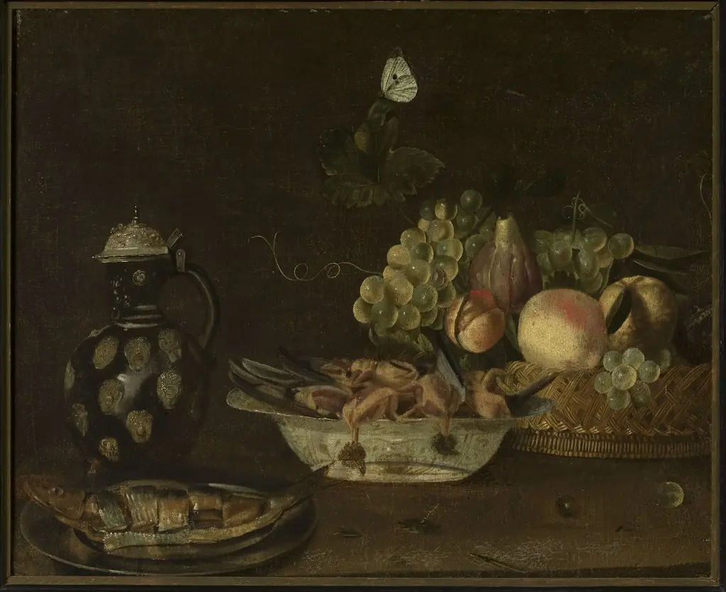 Still life with a herring, by Alexander Adriaenssen
