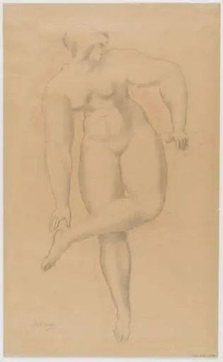 Study of the female nude, by Alexander Archipenko