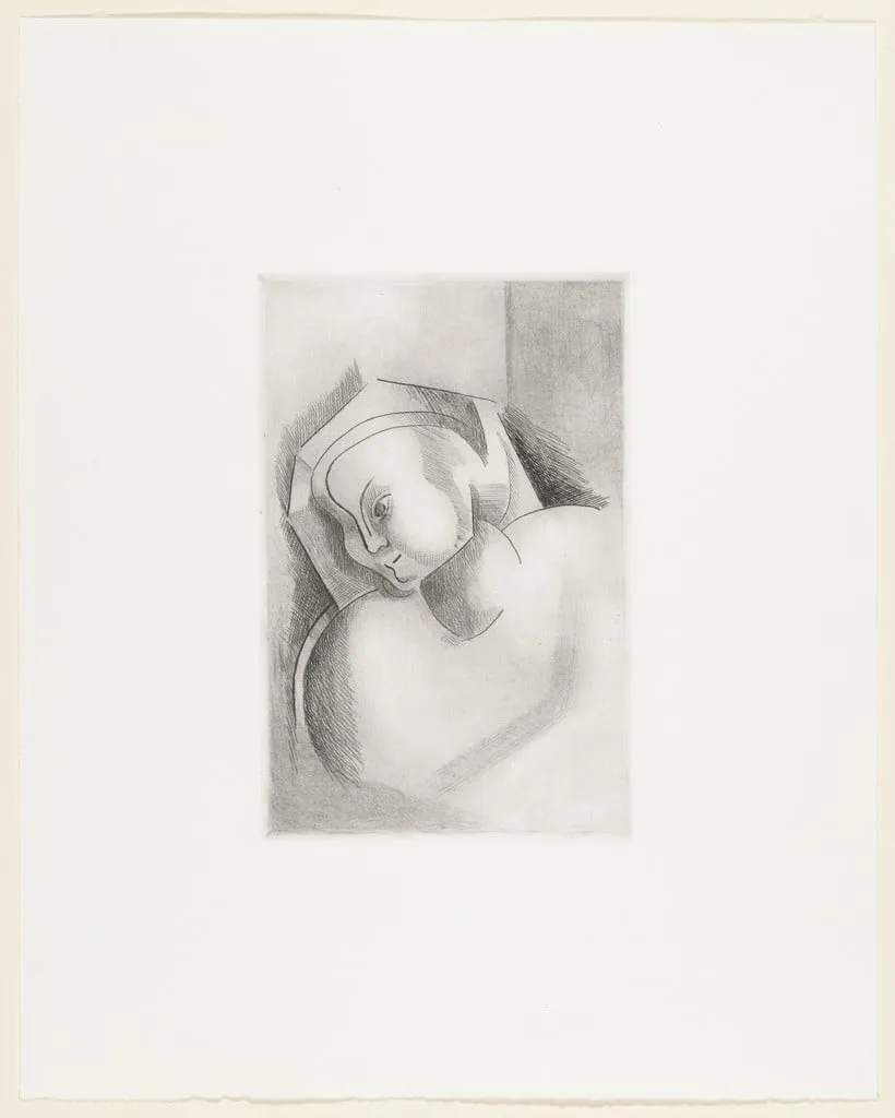 Untitled, by Alexander Archipenko, ink, 1922