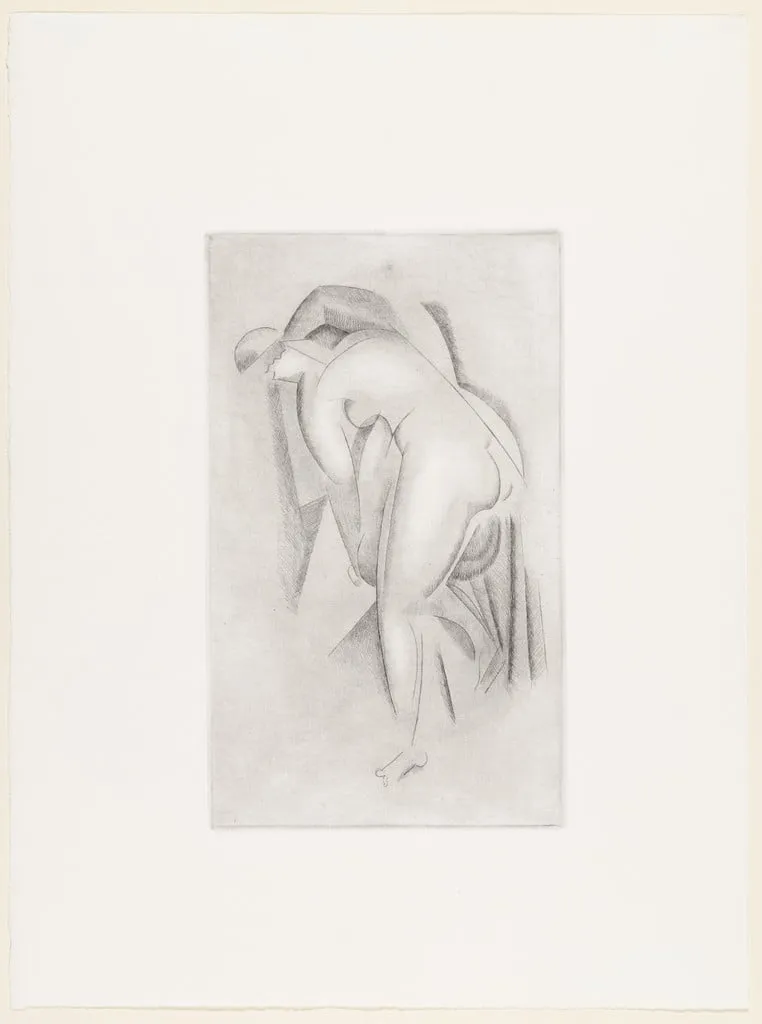Untitled, by Alexander Archipenko, ink, 1920
