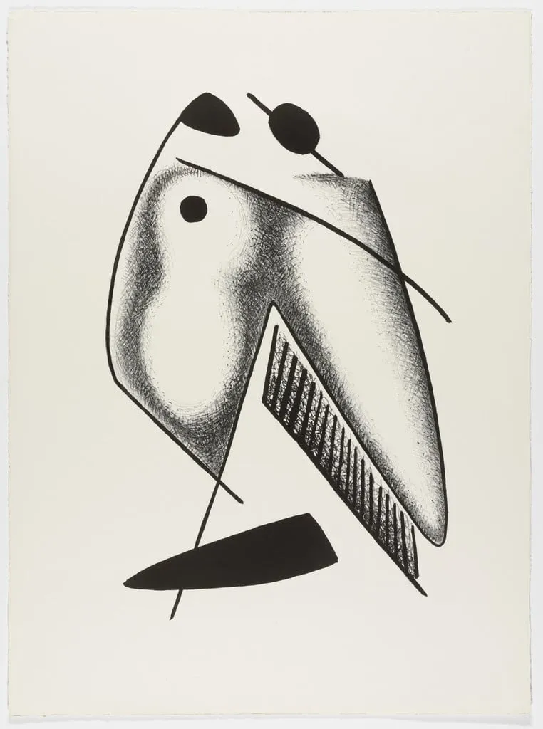 Untitled, by Alexander Archipenko, ink, 1963