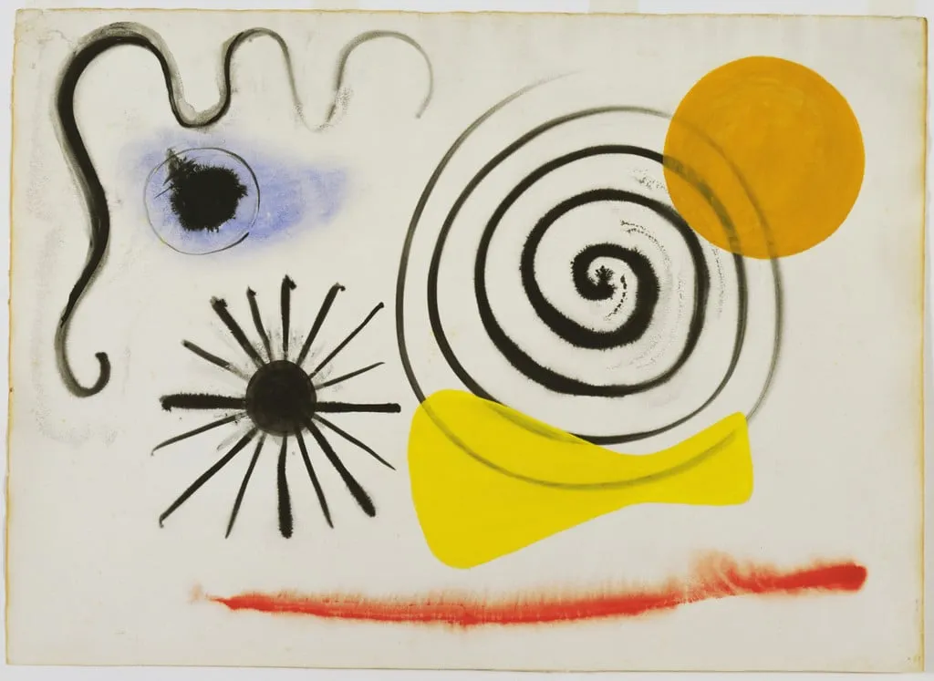 Untitled, by Alexander Calder, gouache, 1941
