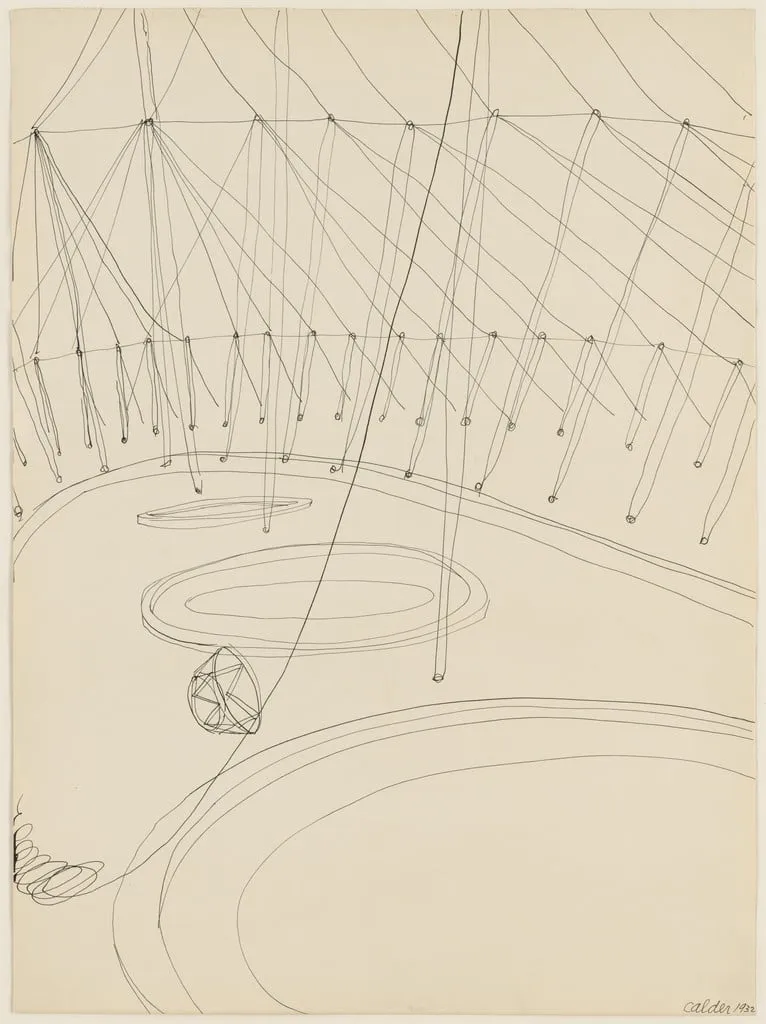 Untitled, by Alexander Calder, ink, 1932