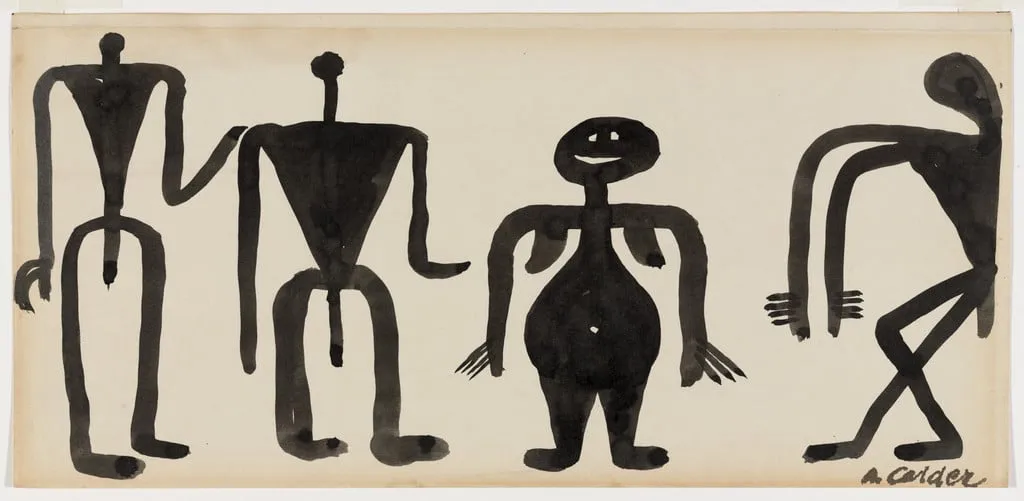 Untitled, by Alexander Calder, ink, 1947