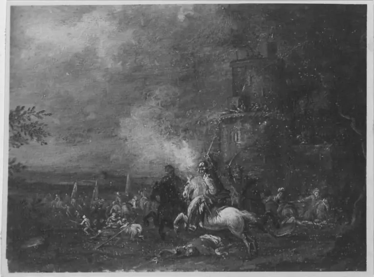 Reitergefecht gegen Türken, by Alexander Casteels the Elder