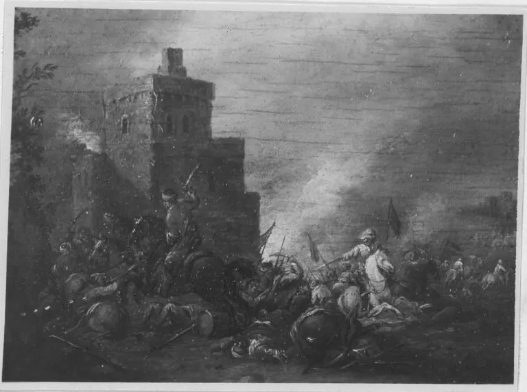 Reitergefecht gegen Türken, by Alexander Casteels the Elder, unspecified, 1658