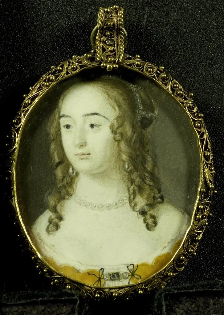 Henriette Marie (1626–51) of Paltz, daughter of Frederick V, King of Bohemia, nicknamed the 'Winter King'., by Alexander Cooper