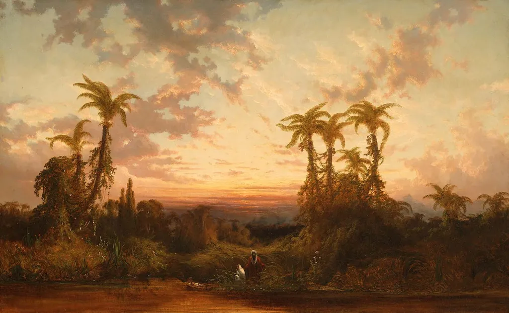The Finding of Moses, by Alexander F. Loemans, oil, 1866