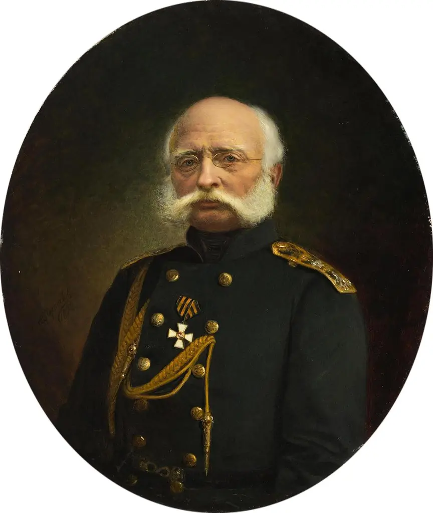 Portrait of Admiral F. P. Vrangel, by Alexander Fedorovich Pershakov