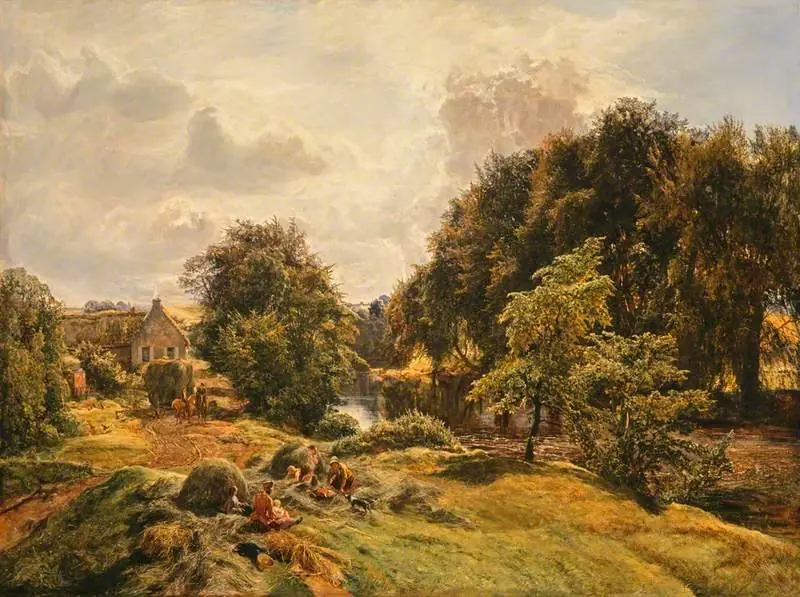 On the Avon: Haymaking Time, by Alexander Fraser