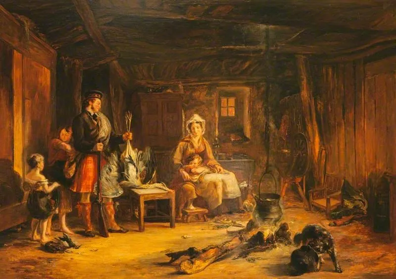 A Highland Sportsman, by Alexander George Fraser, oil, 1832