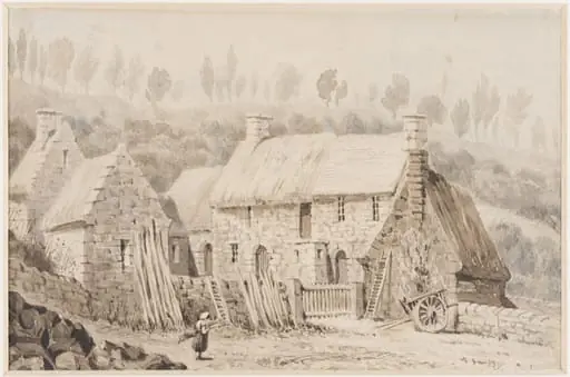 A Farmhouse, Perroz Guirec, Brittany, by Alexander Graham