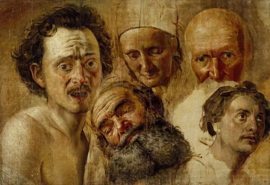 Study of Heads, by Alexander Ivanov