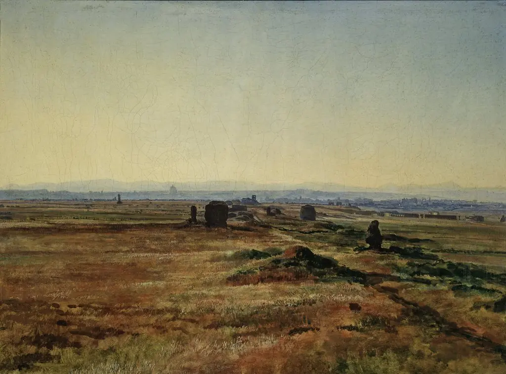 Via Appia at Sunset, by Alexander Ivanov
