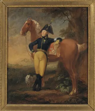 Johan Adam von Gertten (1767-1835), överste, ståthållare på Strömsholms slott, landskapsmålare, by Alexander Lauréus