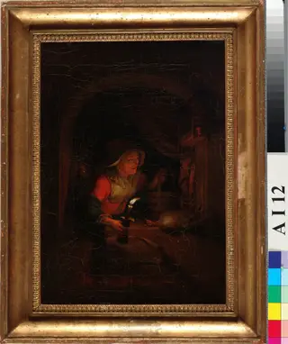 Vanha nainen ja kynttilä, kopio Gerrit Doun mukaan, by Alexander Lauréus