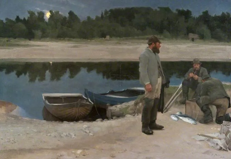 By the Findhorn, by Alexander Mann, oil, 1894