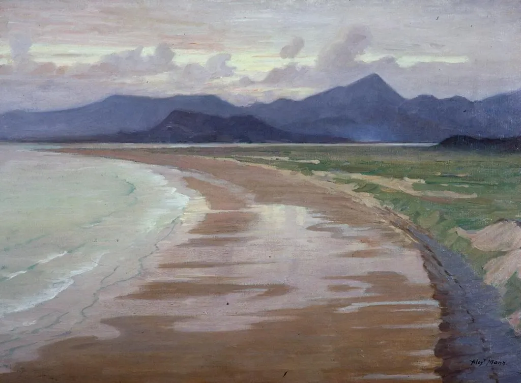 Tremadog Bay, by Alexander Mann, oil, 1907