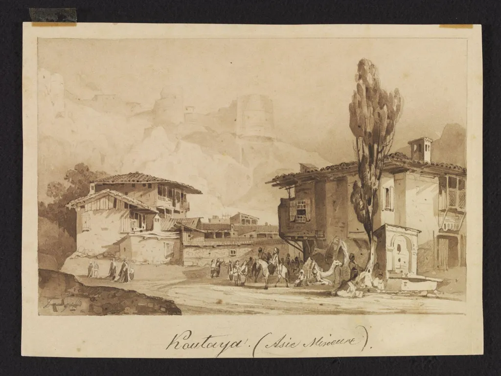 Koutaya. (Asie Mineure), by Alexander Matwjejewitsch Dorogoff, watercolor, 1848