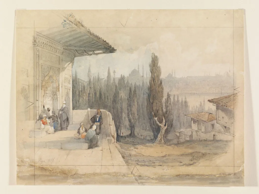 Pera, by Alexander Matwjejewitsch Dorogoff, watercolor, 1847