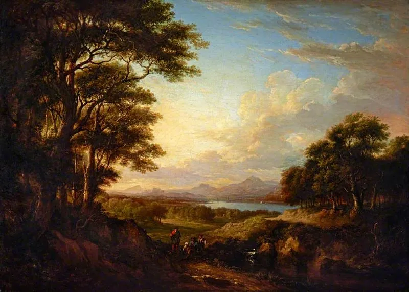 A Distant View of Stirling, by Alexander Nasmyth, oil, 1827