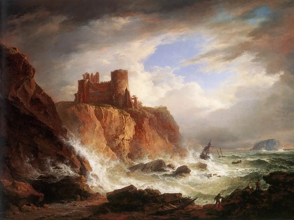 A View of Tantallon Castle, by Alexander Nasmyth