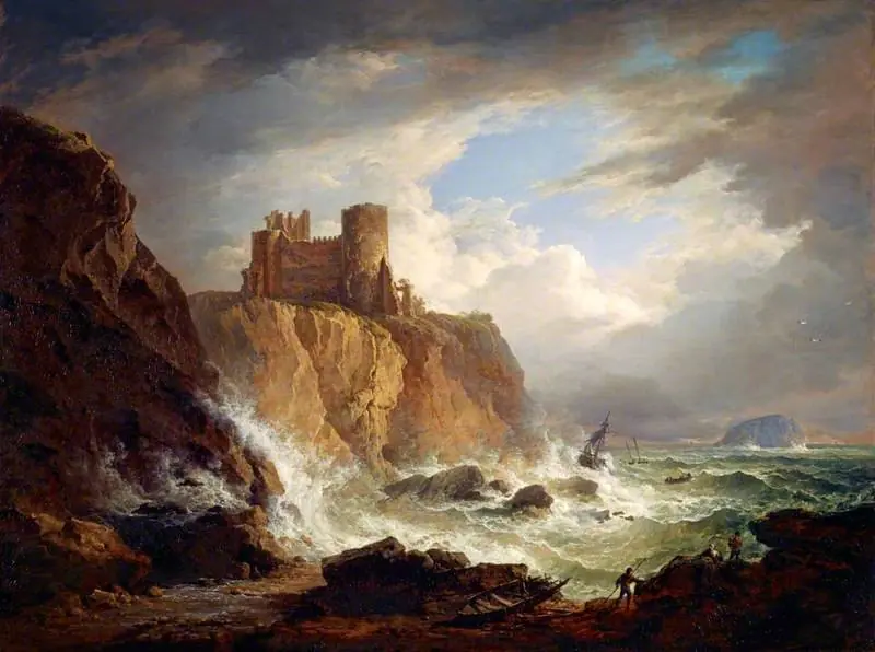 A View of Tantallon Castle with the Bass Rock, by Alexander Nasmyth