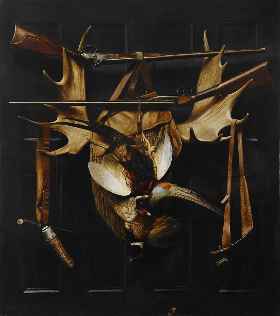 Trophies of the Hunt, by Alexander Pope, oil, 1905