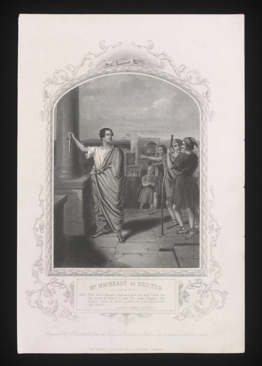 Mr Macready as Brutus, by Alexander Reid, 1850