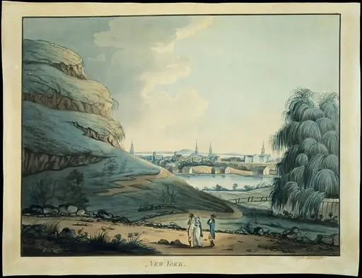 Collect Pond, New York City, by Alexander Robertson|Archibald Robertson