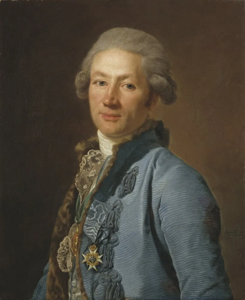 Christoffer Bogislaus Zibet, by Alexander Roslin, oil, 1792