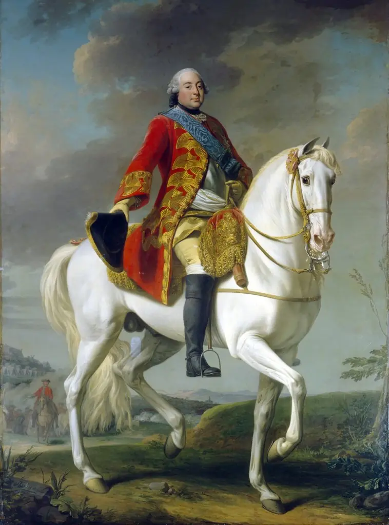 Louis-Philippe, Duc d'Orleans, Saluting his Army on the Battlefield, by Alexander Roslin