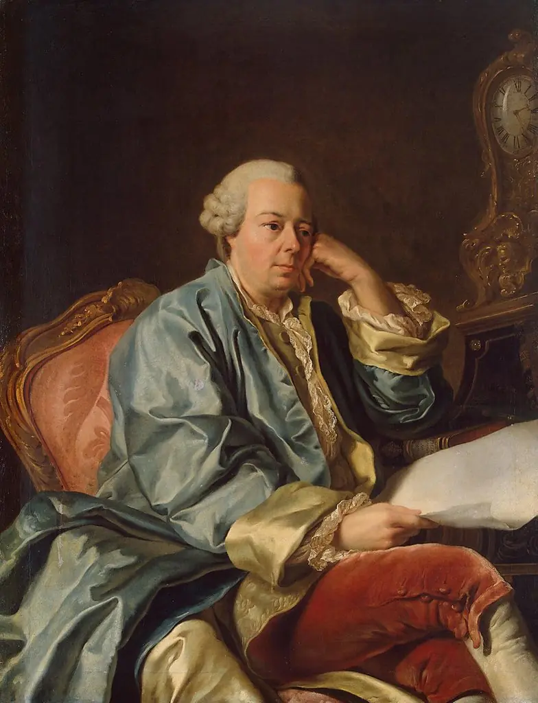 Portrait of Ivan Ivanovich Betskoi Wearing a Dressing Gown (copy), by Alexander Roslin