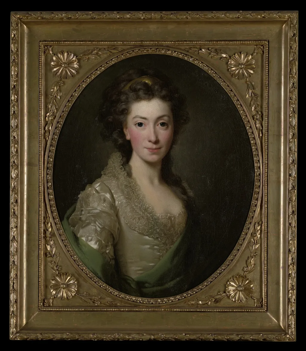 Portrait of Izabela Czartoryska, by Alexander Roslin, oil, 1774